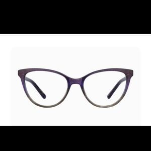 Elegant Dark Purple Cat-Eye Glasses Frame